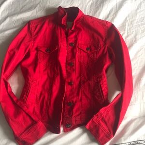 Red Jean Jacket